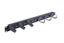 Cable organizer 19" 1U 6 ringen (verstelbaar) Optronics - Perspectief