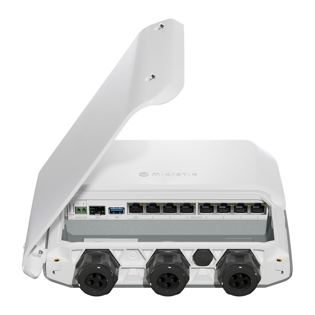 Mikrotik RB5009UPr+S+OUT 8x PoE in/out (2,5GbE + 7xGbE) + 10G SFP+ - Outdoor weatherproof IP66